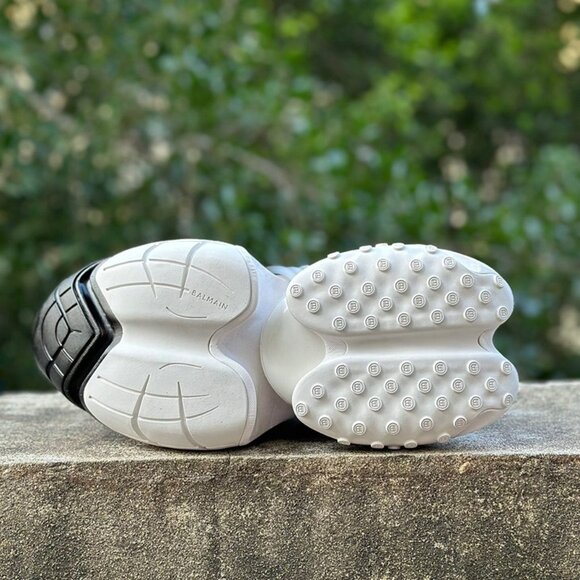 Balmain Black And White Gradient Unicorn Sneakers - Picture 8 of 9